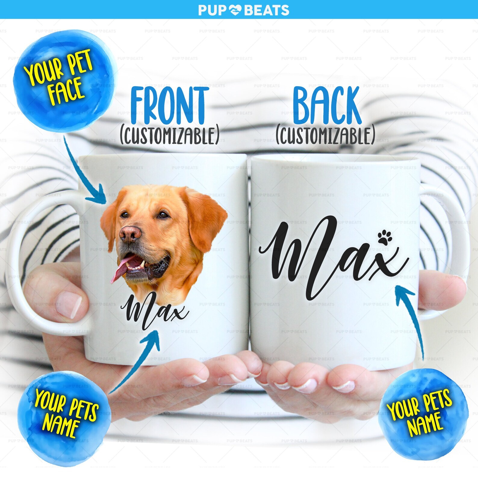 Custom Pet Mug Personalize Dog Mug Dog Lover Mug Pet Memorial Mug Dog Face Mug