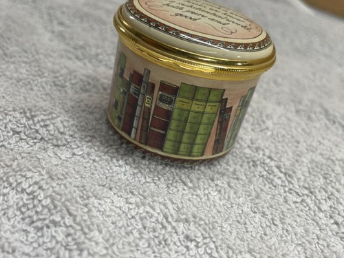 Halcyon Days Enamel William Wordsworth Sonnet Trinket Pill Box 1 3/4" in size - Picture 4 of 11