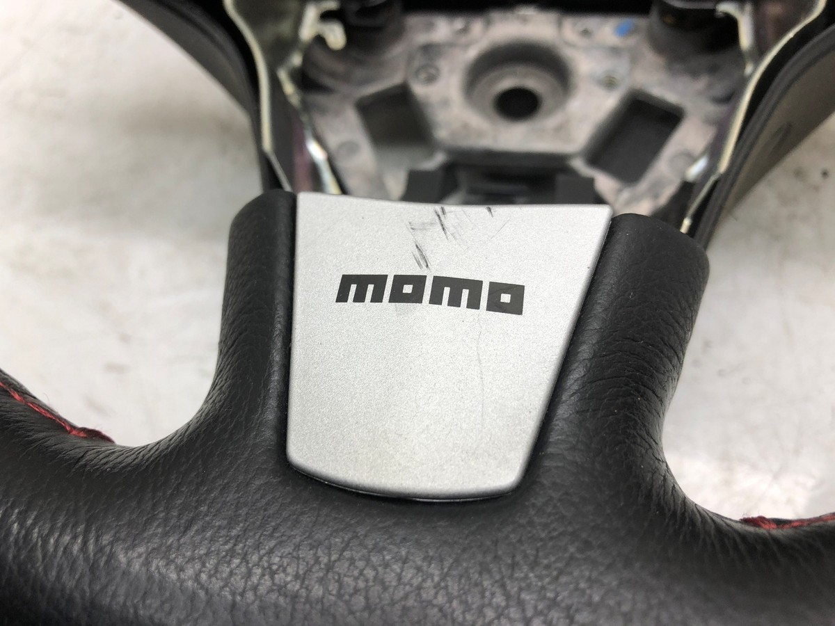JDM NISSAN MOMO ORIGINAL RED STITCH STEERING WHEEL OEM | eBay