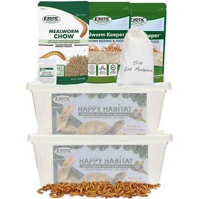 Mealworm Breeder Kit Expanded - Breeder Kit for Feeder Insects For Reptiles
