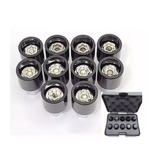 For Toyota Security Master Locking Lock Wheel Nut Key Bolt - 10-piece Set