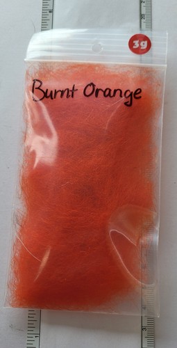 Seal Dubbing " New bigger bag 3g " color:Burnt Orange  Classic Salmon & Streamer - Picture 1 of 2