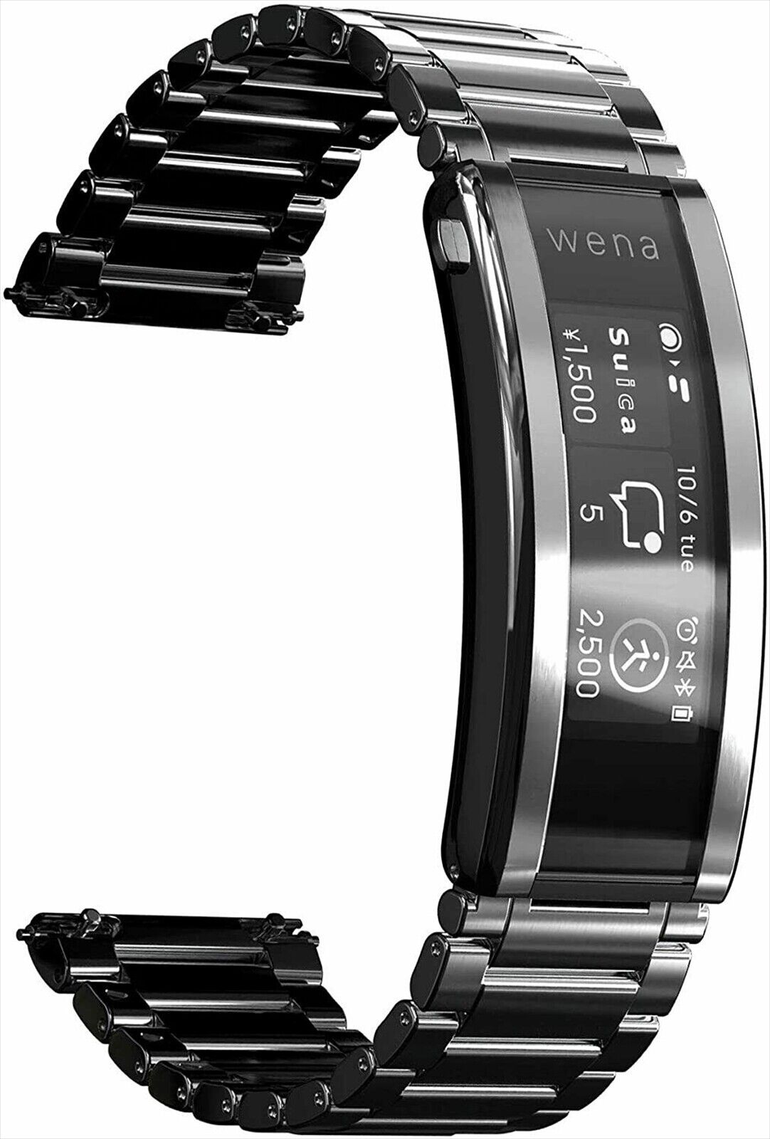 SONY wena 3 metal Silver WNW-B21A/S Smart [Band built-in Type] Band Only | eBay