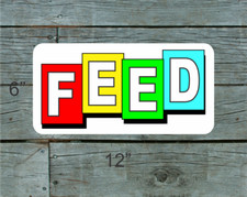 Retro Vintage Style FEED Metal Sign