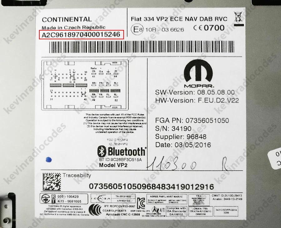 ✅ALFA ROMEO RADIO CODIGO DESBLOQUEO 147 156 159 166 BRERA GIULIETTA GT GTV MITO✅ - Imagen 4 de 4