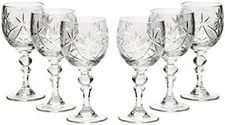 Neman WG6701 (6PACK) 5-Oz Hand Made Vintage Crystal Glasses, Set of 6
