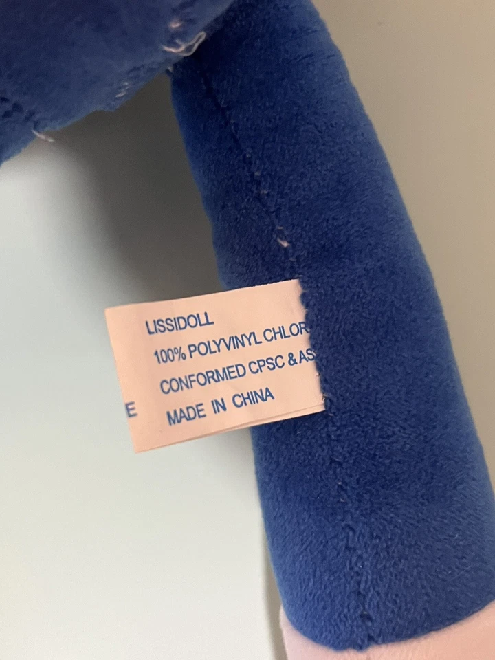 Sonic the Hedgehog Sonic 16" Plush Sega sonic Lissipuppe Lissidoll Preowned - Image 4 of 4