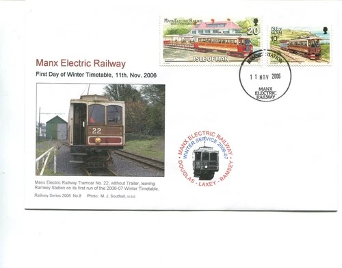 Isle of Man Railway cover, 2006, 1st day of MER Winter season