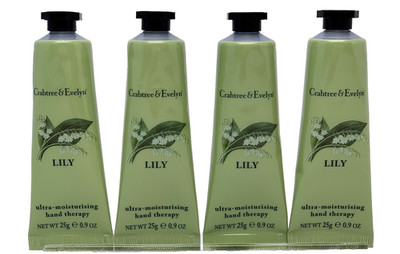Crabtree Evelyn Lily ULTRA Moisturizing Hand Therapy ORIGINAL FORMULA .9oz x 4