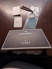 BRITISH AIRWAYS CONCORDE AIRPLANE CARRS STERLING SILVER BOOKMARK NEW IN BOX LOOK