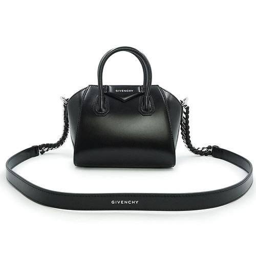 GIVENCHY Antigona Toy Chain BB50ZRB1R0-001 Shoulder Bag Leather Black #BCB1242