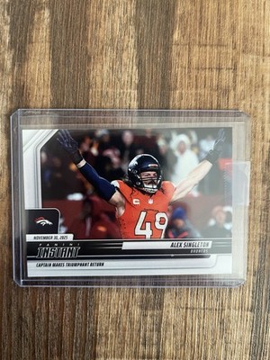 2025 Panini Instant NFL #290 Alex Singleton Denver Broncos SSP # d/68
