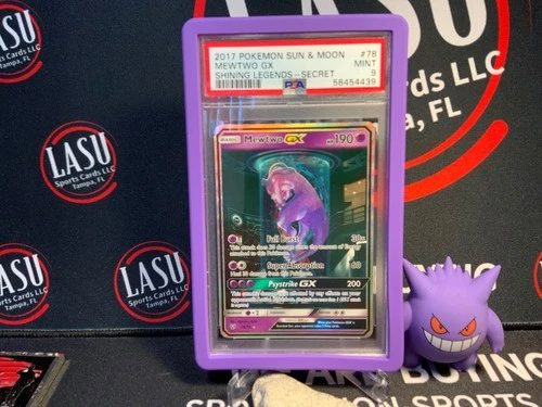 Mewtwo GX 78/73 Secret Pokemon Sun & Moon Shining Legends #78 MewTube MINT PSA 9