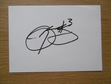 Odell Beckham Jr "football" autograph signed 10x15 cm index card
