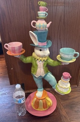 Mark Roberts Balancing Tea Cup Rabbit