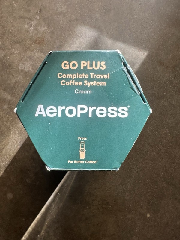 AeroPress Go Plus Travel Coffee System Portable Coffee Maker - Cream