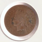 US Rare Old 1880 Indian Head Penny Coin Native American Collection Shield Cent