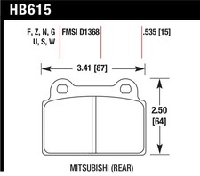 Hawk Performance HB615F.535 HPS Performance C...
