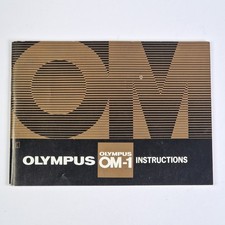 Olympus OM-1 MD Camera Manuale Istruzioni Originale, 18x13cm, Inglese, Anni 70,