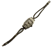 Vintage Illinois 208 Rectangular Ladies Mechanical Wristwatch 807 14k White GF