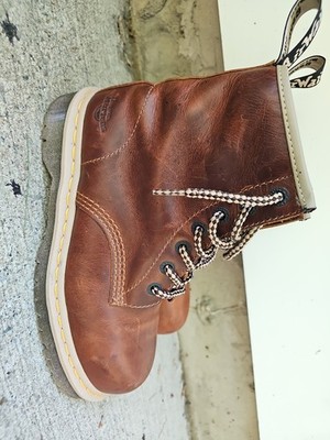 Dr Martens Boots Work Brown Leather Size 7 M /  8 L Women's