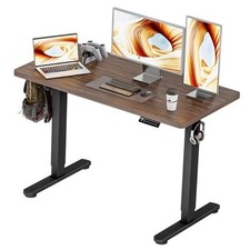 Standing Desk Electric Adjustable Computer Desk-Stand 48 24 Inch Wild Walnut