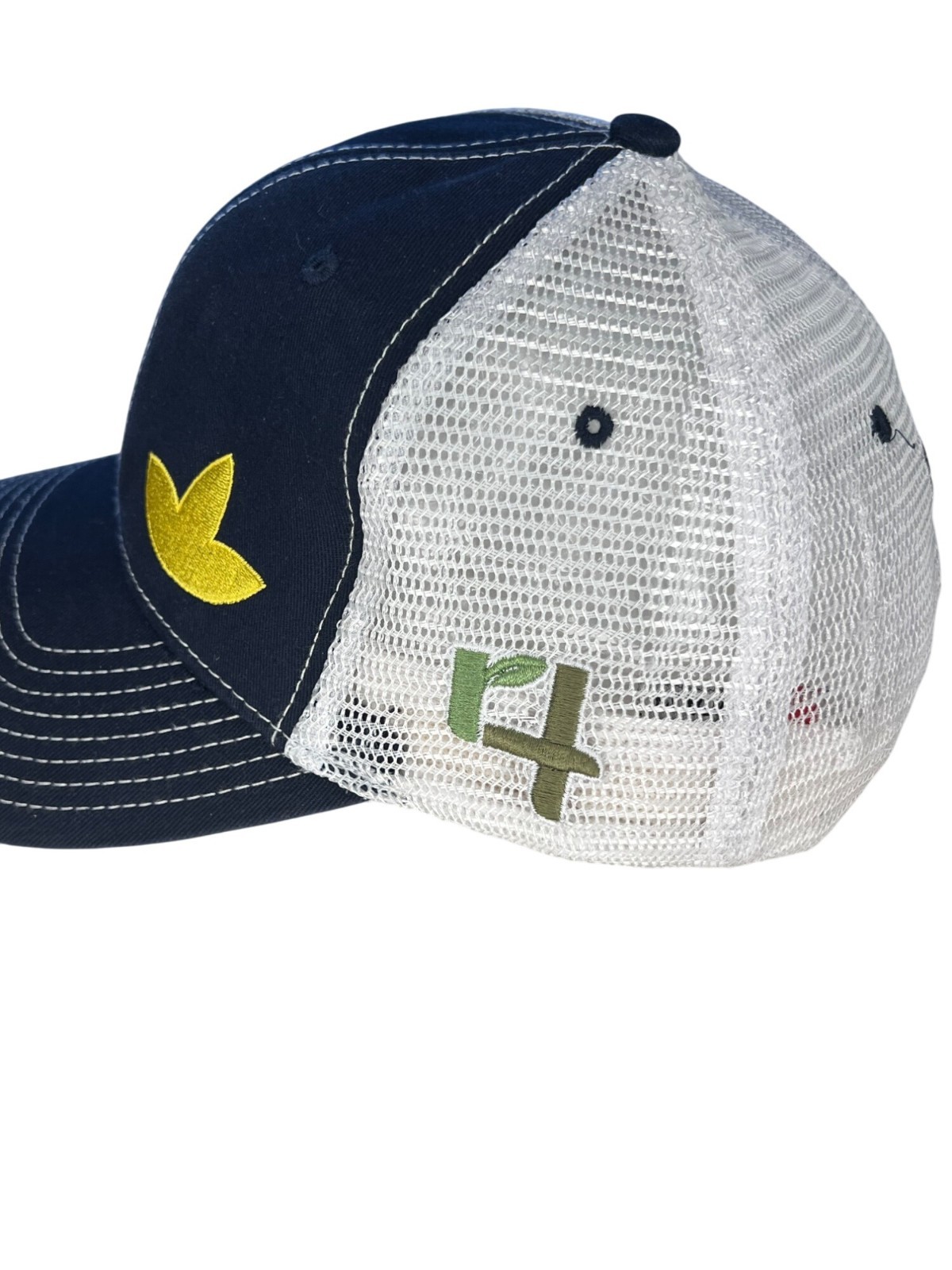 Simplot Snapback Mesh Back Trucker Blue/White One… - image 2