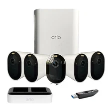 Arlo Pro 6 XL 2K 5 Camera Wireless Smart Security System with Dual-Band WiFi