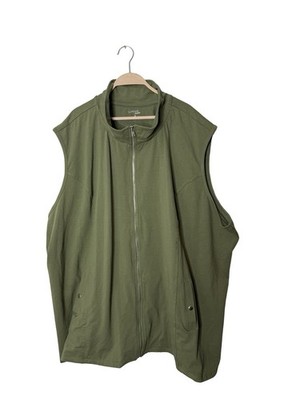 Catherines Suprema Studio Zip Front Vest green size 6X