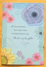 Daughter Birthday Large Format Greeting Card 5.5x8.0"(+ Envelope)