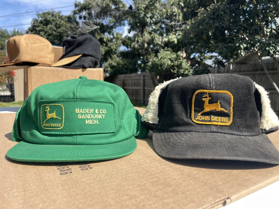 Sombreros de invierno John Deere vintage con oreja Foto 2 de 4