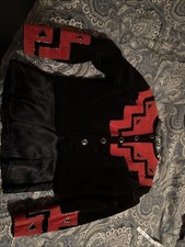Western Pleasure Show Jacket With Beaded Collar Shell Size M