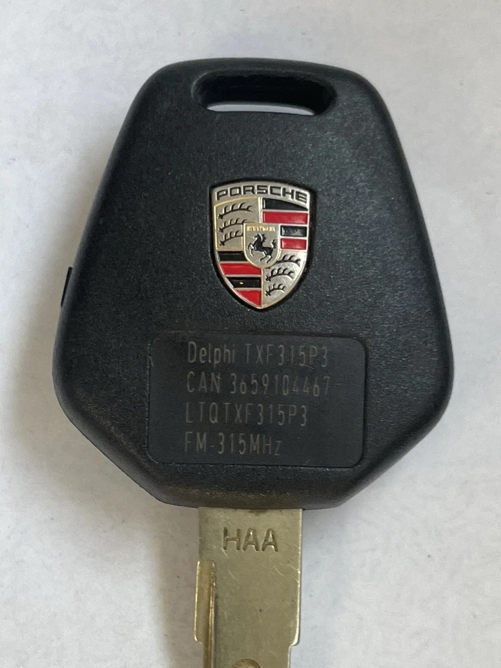2001-2004 PORSCHE 911 MANDO A DISTANCIA SIN LLAVE 2 BOTONES FCC ID: LTQTXF315P3 FABRICANTE DE EQUIPOS ORIGINALES🟠 Foto 3 de 4