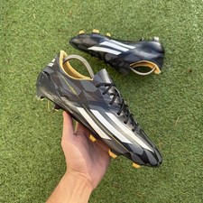 Rare scarpe da calcio Adidas F50 Adizero 2014 nere/arancioni FG taglia UK 8 EU 42