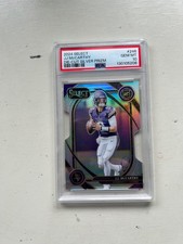 2024 Panini Select #246 JJ McCarthy Vikings Rookie Die Cut Silver Prizm PSA 10