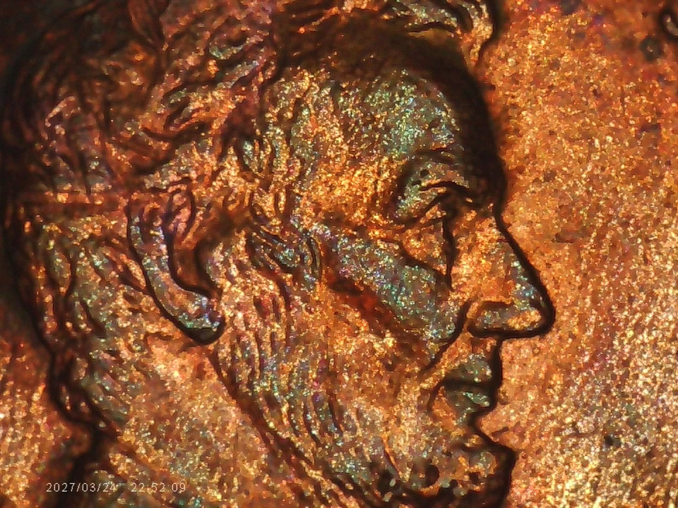 2003 Lincoln Cent with Scarce Fold Over Error, a Variety of Errors,  - Image 3 of 4