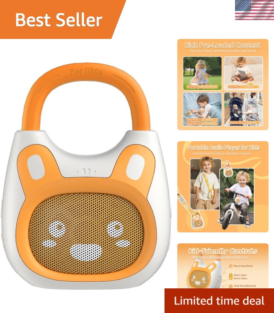 Pocket Bunny Portable Kids Music Player, Musical Toys for Toddlers, Preloaded...