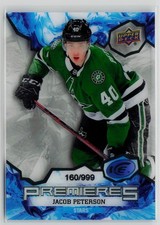 Jacob Peterson Rookie #/999 - 2021-22 Upper Deck Ice #204 Dallas Stars