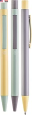 Black Ink Ballpoint Pens, 3 Pack Retractable No Bleed Bible Pens, Cute Aesthetic
