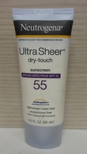Neutrogena Ultra Sheer Dry-Touch Sunscreen Lotion SPF 55 - 3oz EXP 10-26