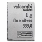 1 Gram Valcambi .999 Fine Silver Bar (Pack Of 10)