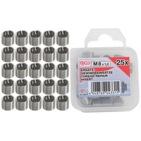 Ersatz- GewindeeinsäTze M8 X 1,0 Mm FüR Gewindereparatur 25-Tlg.