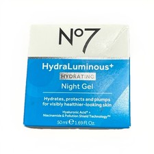 No7 Hydra Luminous Hydrating Night Gel 1.6 Oz In Box