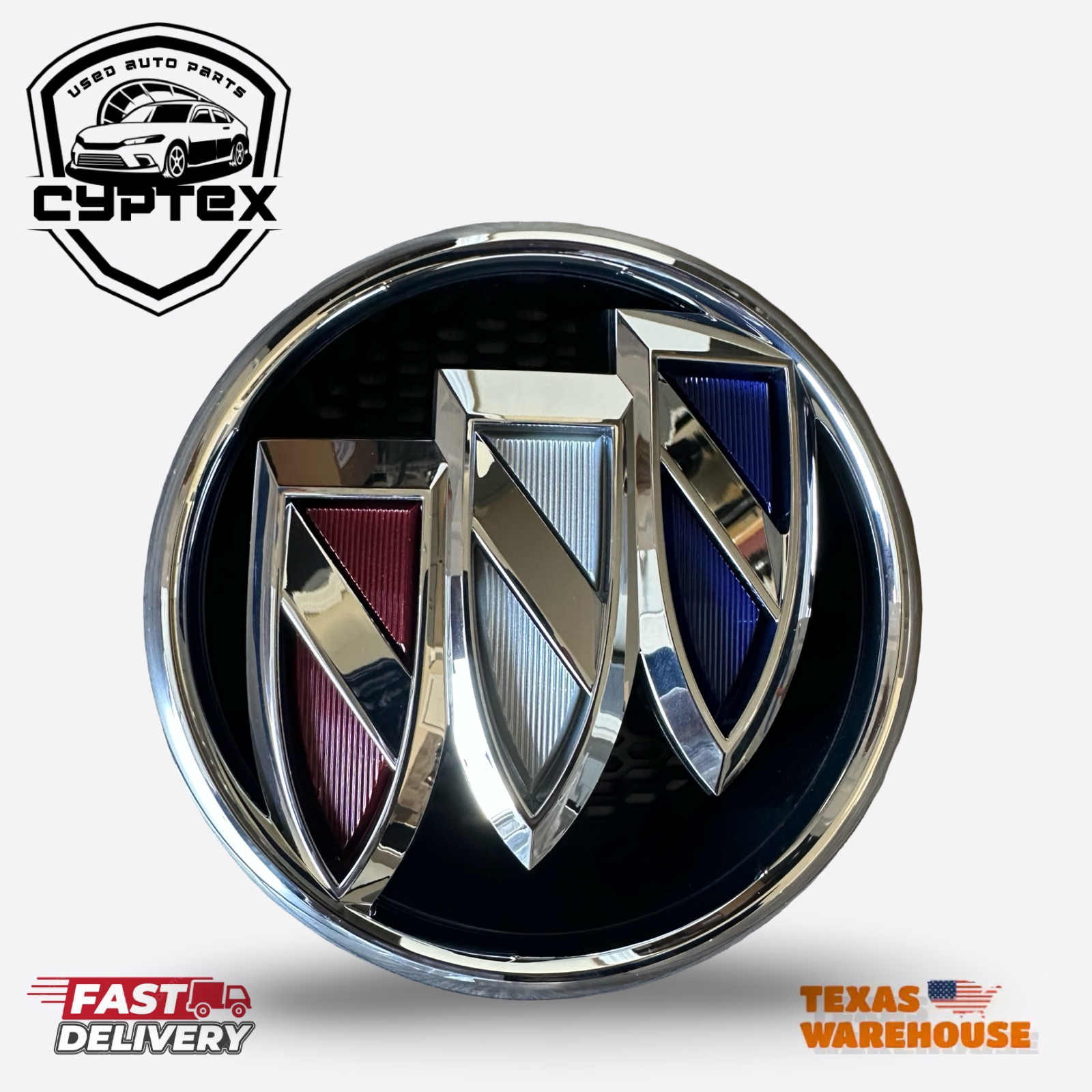 2019-2020 Fits Buick Envision Front Grille Emblem Logo Tri-shield Color 42505226