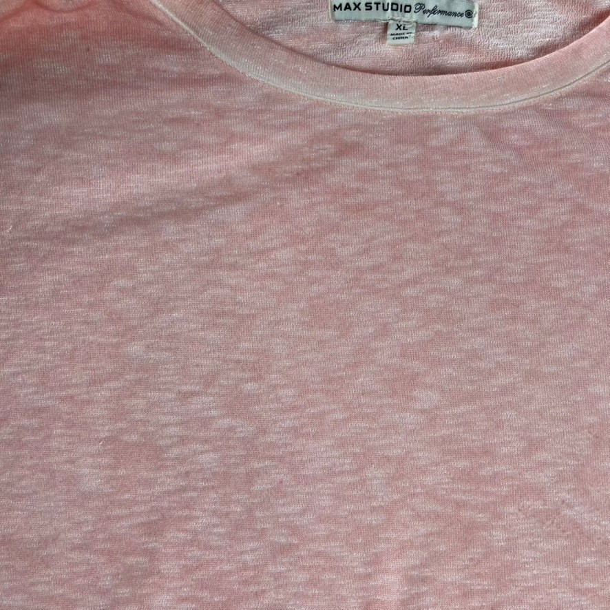 Max Studio Performance Peach Heathered Dolman Sle… - image 7