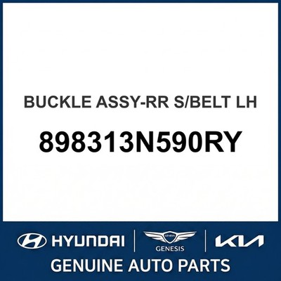 2010-2013 Hyundai Equus Buckle Assembly-Rear S/Belt OEM New 898313N590RY