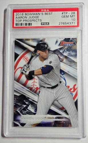 2016 AARON JUDGE Bowman's Best  Top Prospects Rookie Card #28 PSA 10