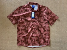 Guy Harvey Short Sleeve Button Front Shirt Size M