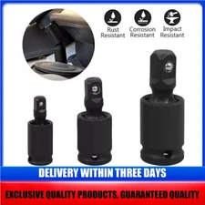 Impact Universal Joint Socket Swivel Set 1/4" 3/8" 1/2" Drive Sockets Tool 3Pc