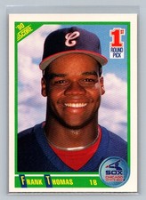 1990 Score #663 Frank Thomas RC Rookie Card HOF Chicago White Sox Baseball. rookie card picture